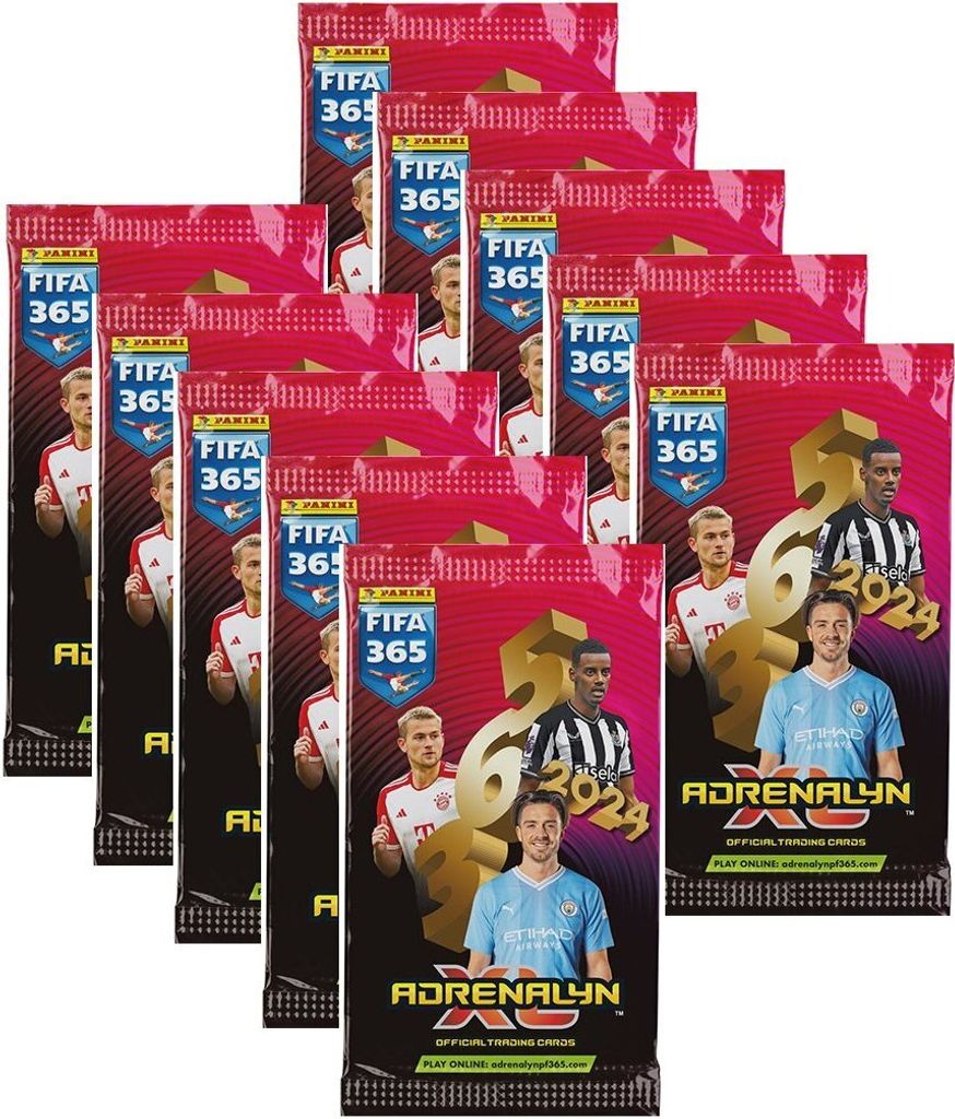 FIFA 365 - 2024 Adrenalyn XL - Trading Cards - 10 Booster
