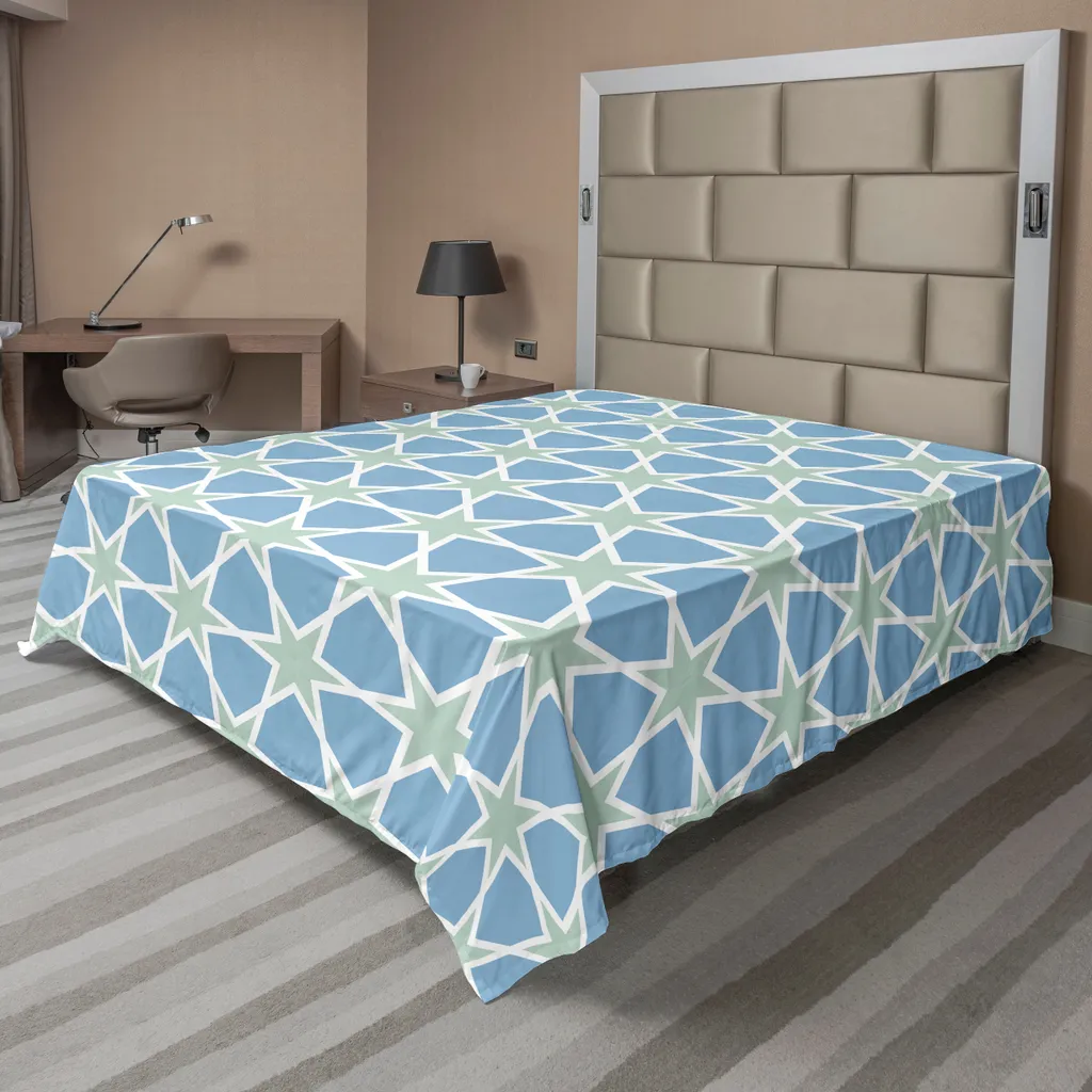 Lenzuolo ABAKUHAUS Mosaico Zellige Verde Blu 244x205 - Trend 2026