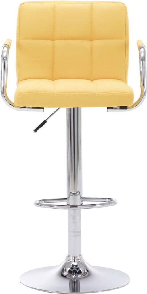 vidaXL Barhocker Gelb Stoff