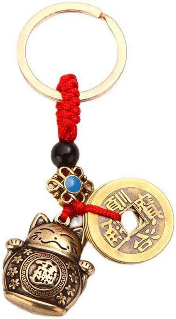 Porte-clés chat porte-bonheur Feng Shui : ne perdez plus vos clés avec style