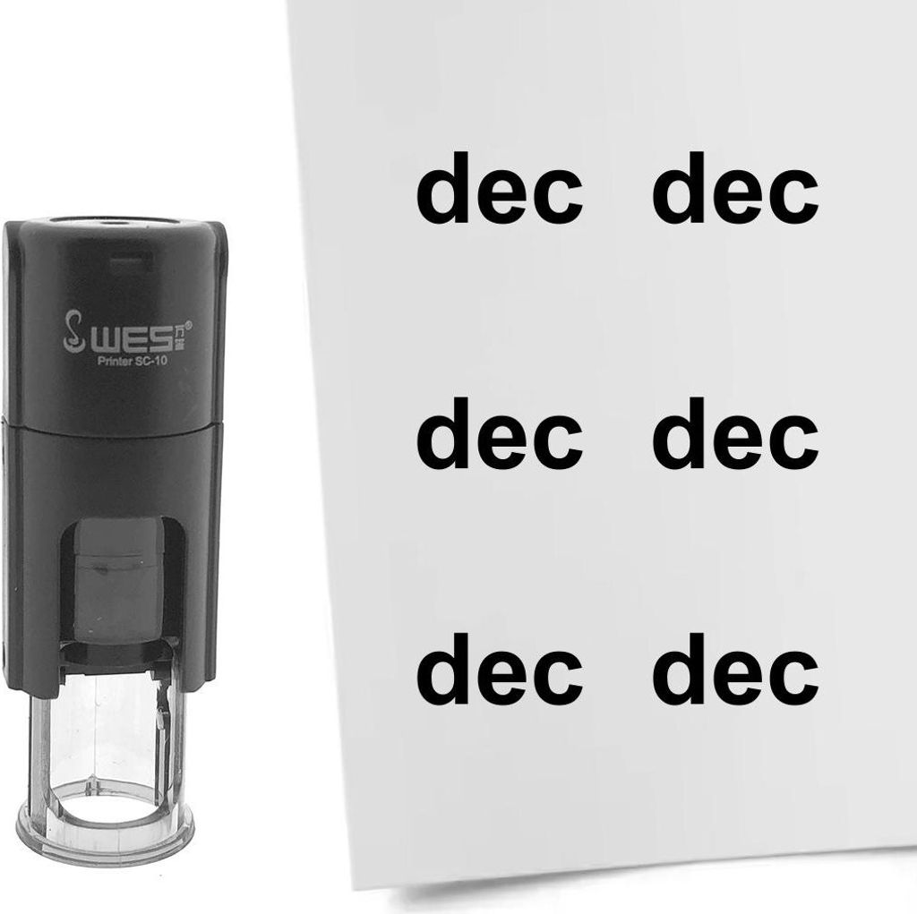 CombiCraft Selbstfärbender Stempel 'Monatskürzel Dec' in Produktbild 