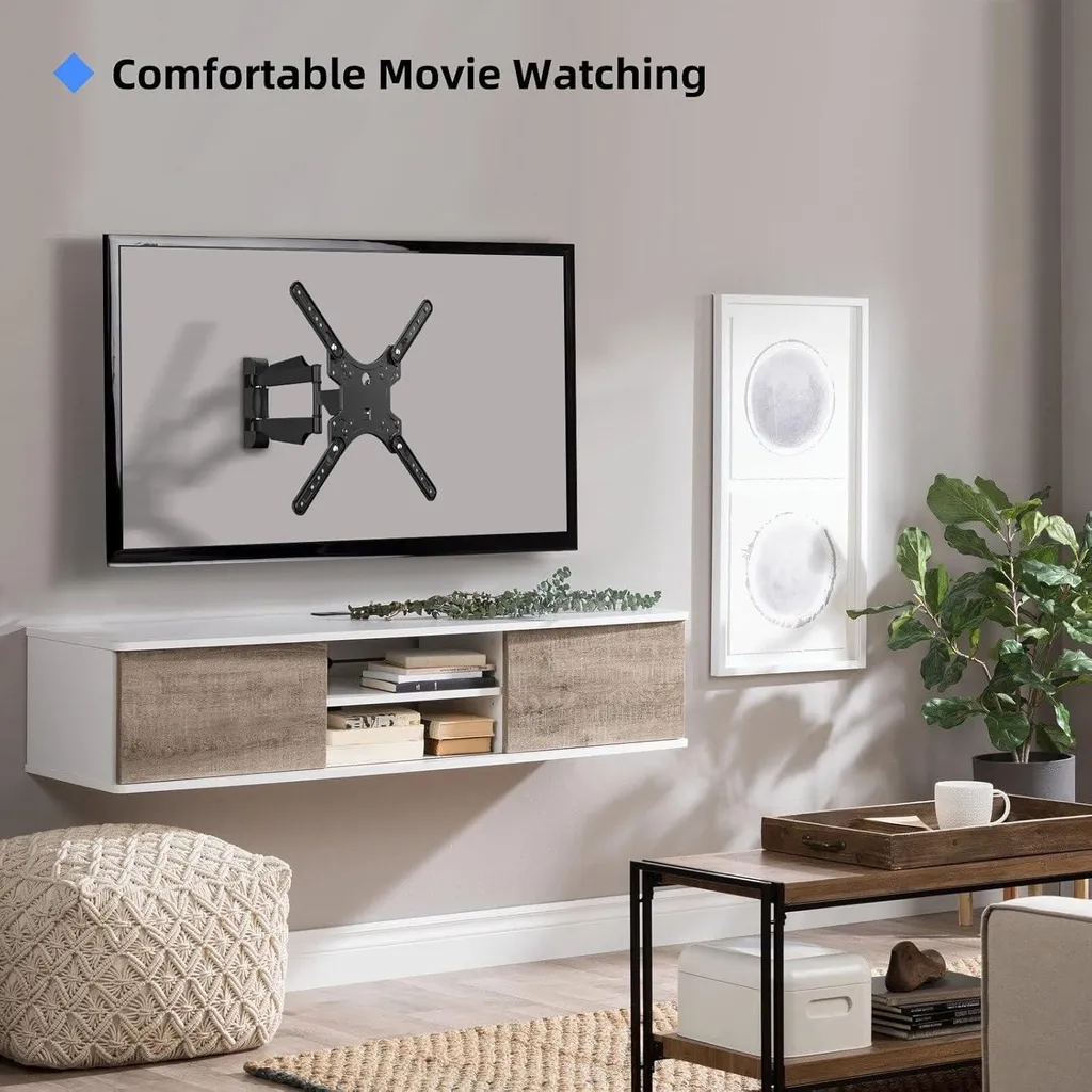 Support TV Orientable 32-55 Pouces avec Bras Extensible et Inclinable - 7