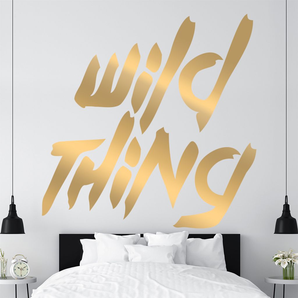 KIWISTAR Wild Thing - Wildniss Umwelt Rebell Wandtattoo in 6 Größen - Wandaufkleber Wall Sticker - Dekoration, Küche, Wohnzimmer, Schlafzimmer, ...