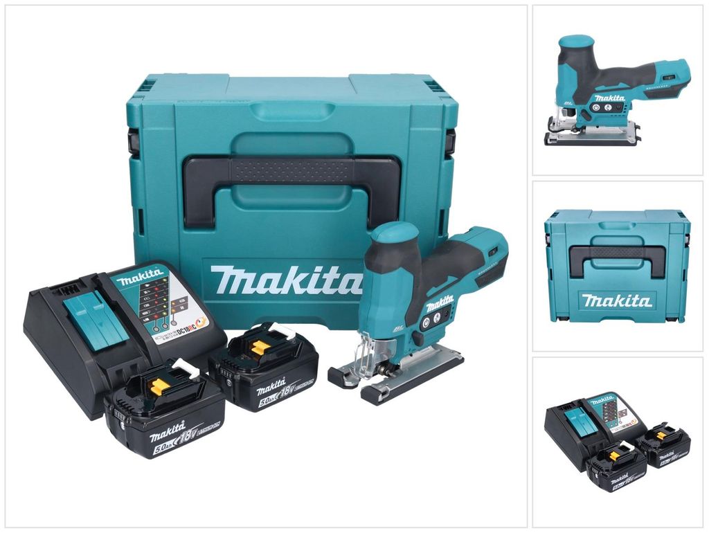 Makita DJV 185 RTJ Akku Pendelhubstichsäge 18 V Brushless + Produktbild 