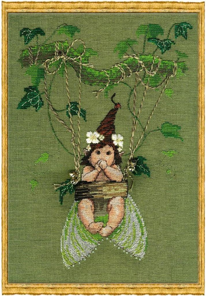 Nimue Kreuzstich Papier-Zählvorlage "Die Schaukel", 51G