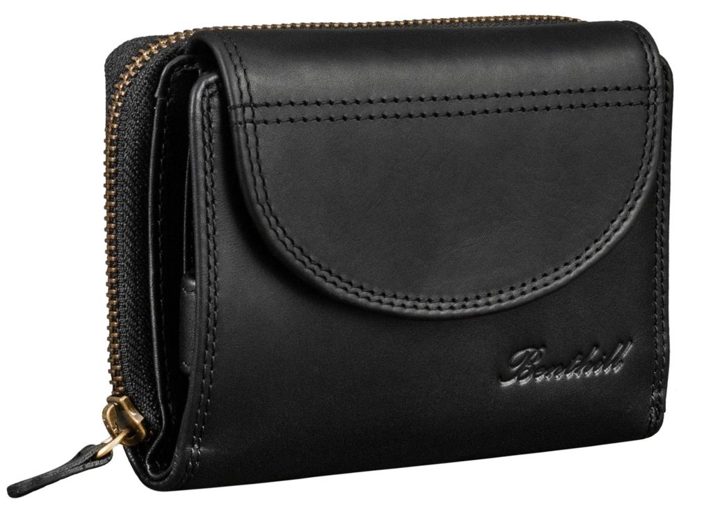 Benthill Echt-Leder Portemonnaie Damen - Kompakte Frauen Produktbild 