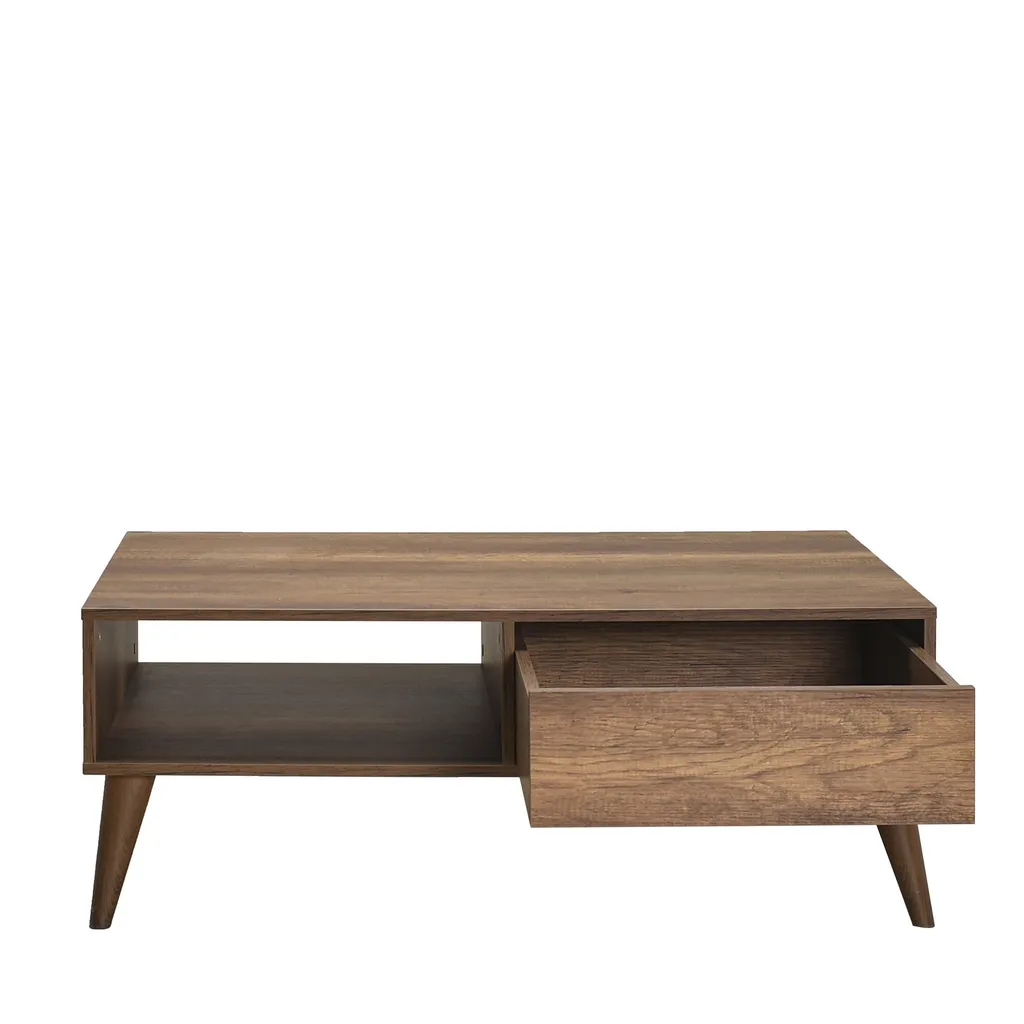 Table Basse Robuste 110x65 cm Oslo en Mélamine Durable Haute Densité - 5