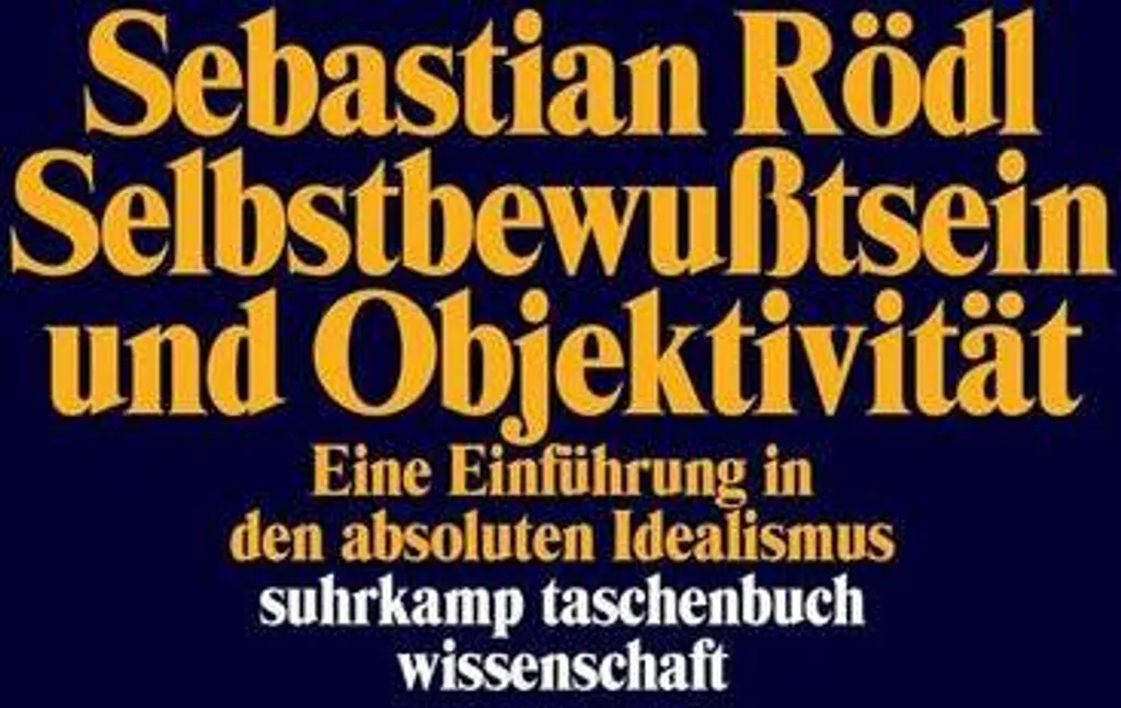 Livre Selbstbewußtsein und Objektivität : Guide du développement de soi