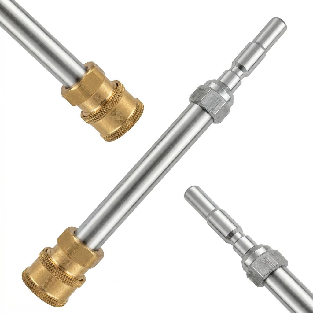 Hogedruklans Vervanging – 1/4" QC Adapter RVS/Messing | 16 Productafbeelding 