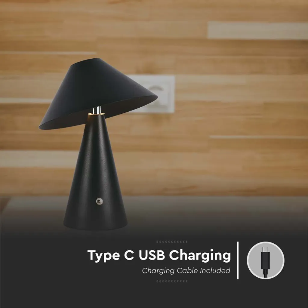 Lampe de bureau restaurant 3W 200lm LED USB rechargeable - Réf 7947 - 4