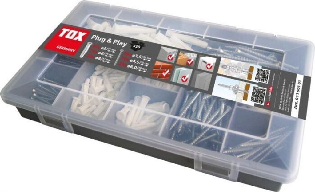TOX Dübel 01190101, Kolo, Plast, Box Obrázok produktu 