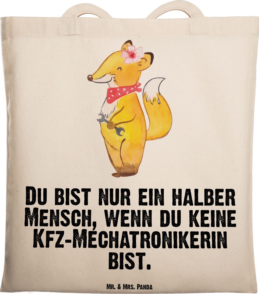 Mr. & Mrs. Panda Shopping Tasche Kfz-Mechatronikerin Herz - Produktbild 