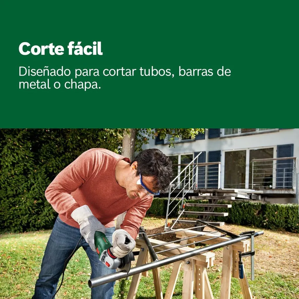 Meuleuse Bosch pour découpe précise sur chantier et atelier de forge