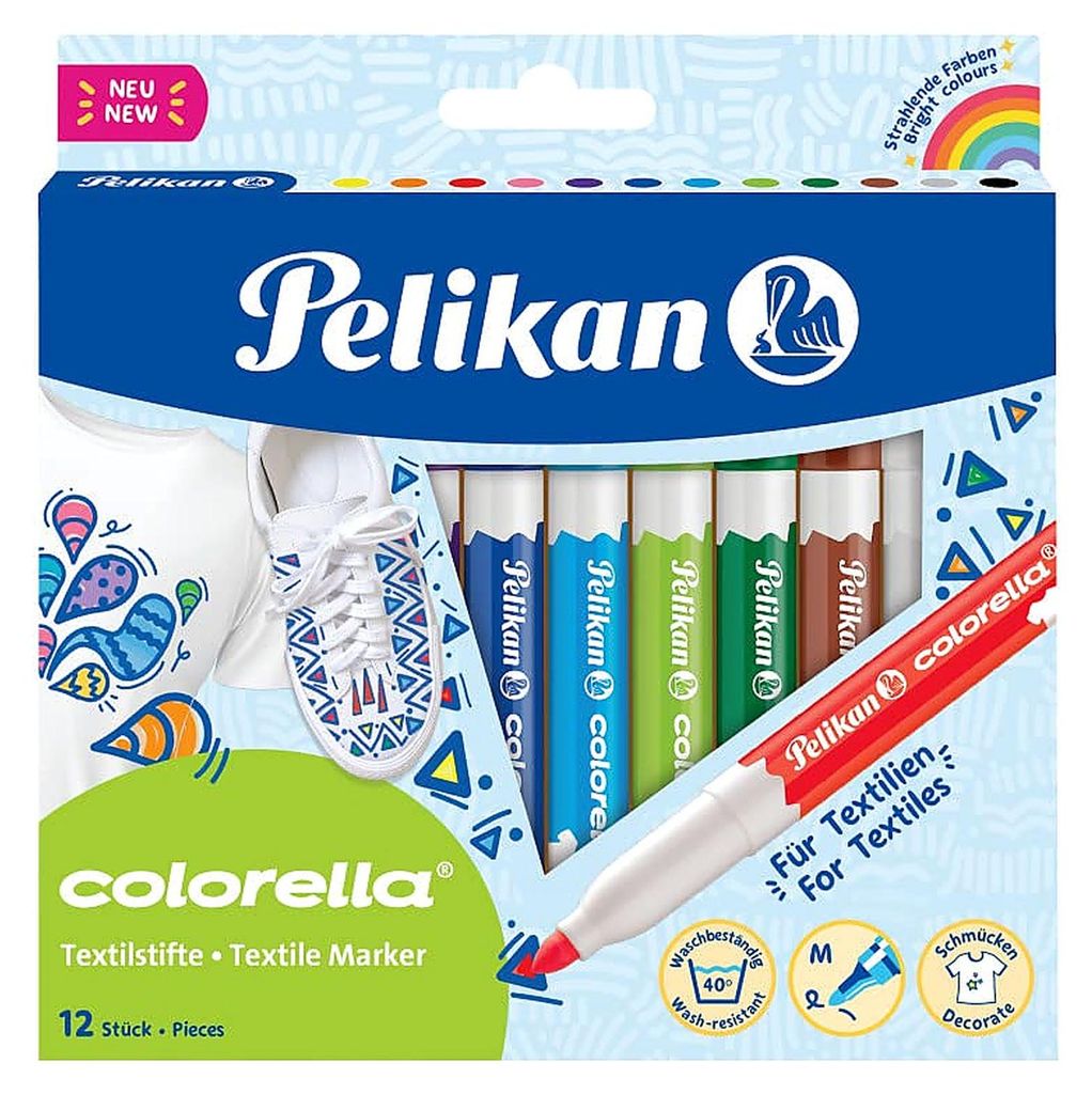 Pelikan Textilmarker colorella 12er Kartonetui