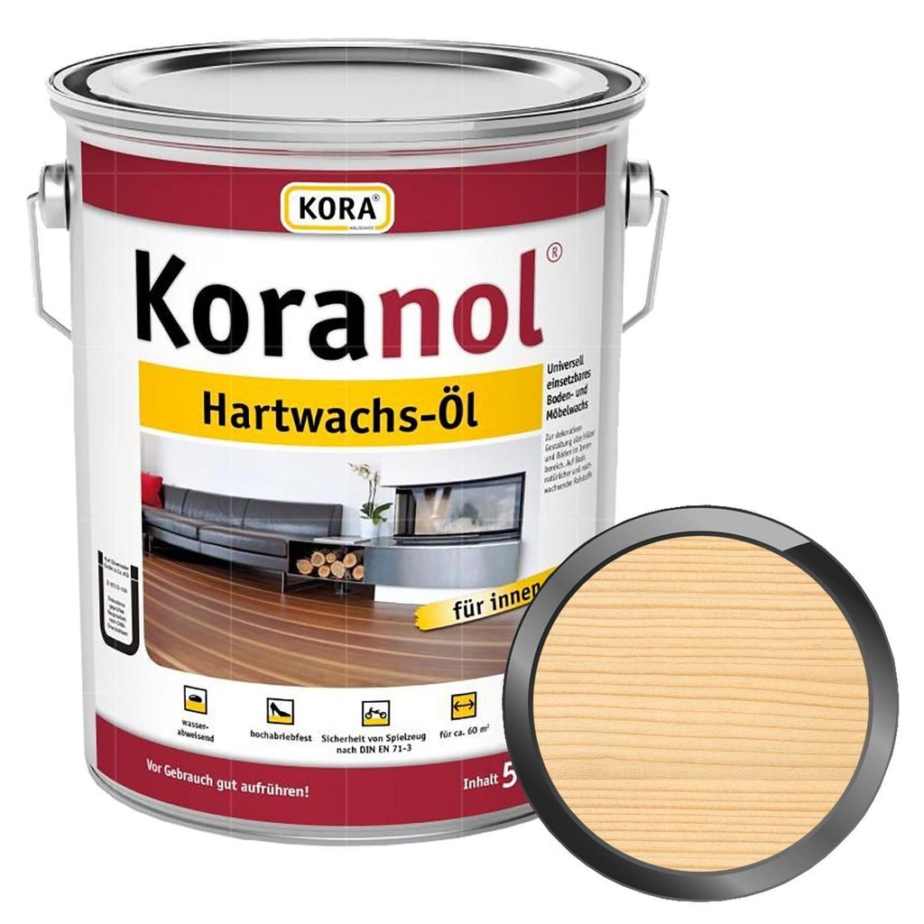 Kora Koranol Hartwachs-Öl - 5 Liter Farblos Produktbild 