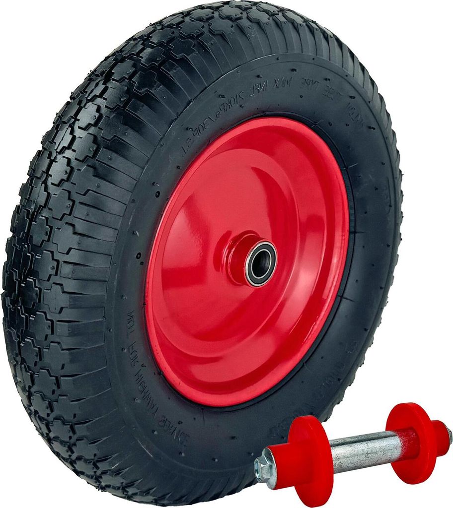 Schubkarrenrad 390x95 mm 4.80 4.00-8  luftbereifung inkl. Produktbild 1
