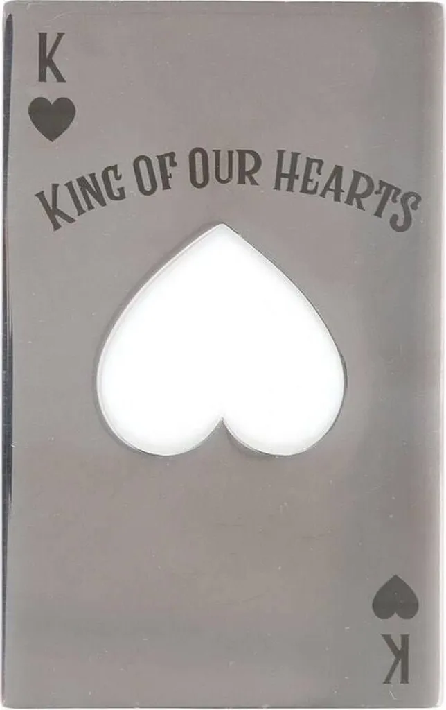 Something Different Ouvre-bouteille Carte à Jouer SD6818 Argent x15