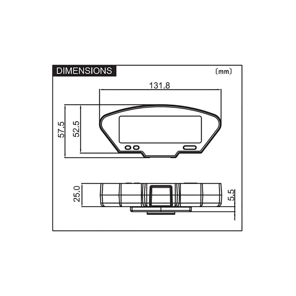 Daytona DEVA01 Cockpit multifonctions avec écran LCD et support inclus - 4