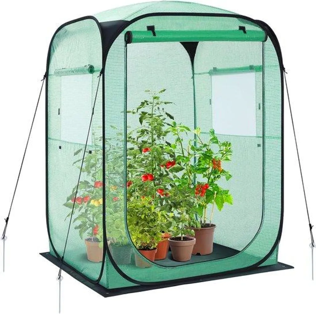 Serre de jardin tunnel pour tomates spécial hiver avec housse en PE