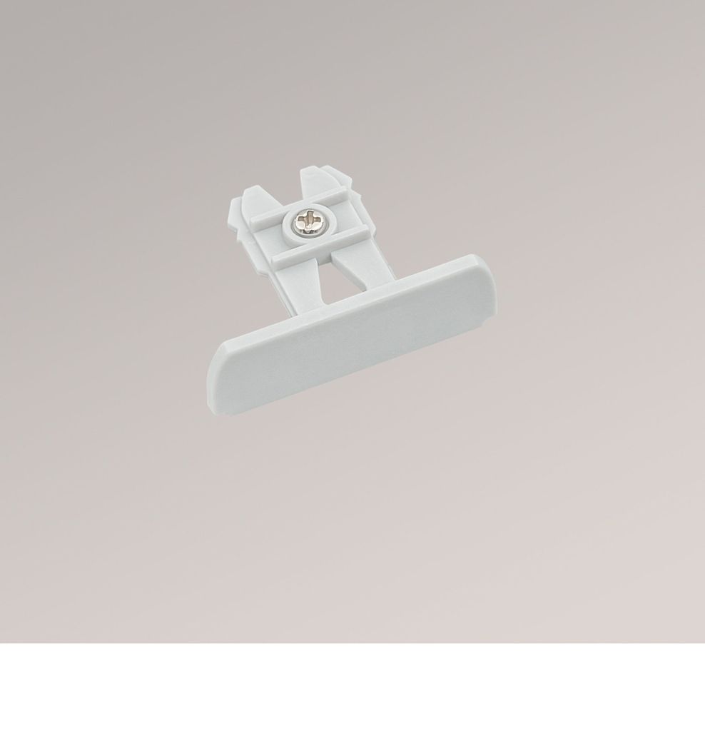Endkappe Schiene 2-spurig in grau (B x H x T) 38mm x 13mm x 24mm