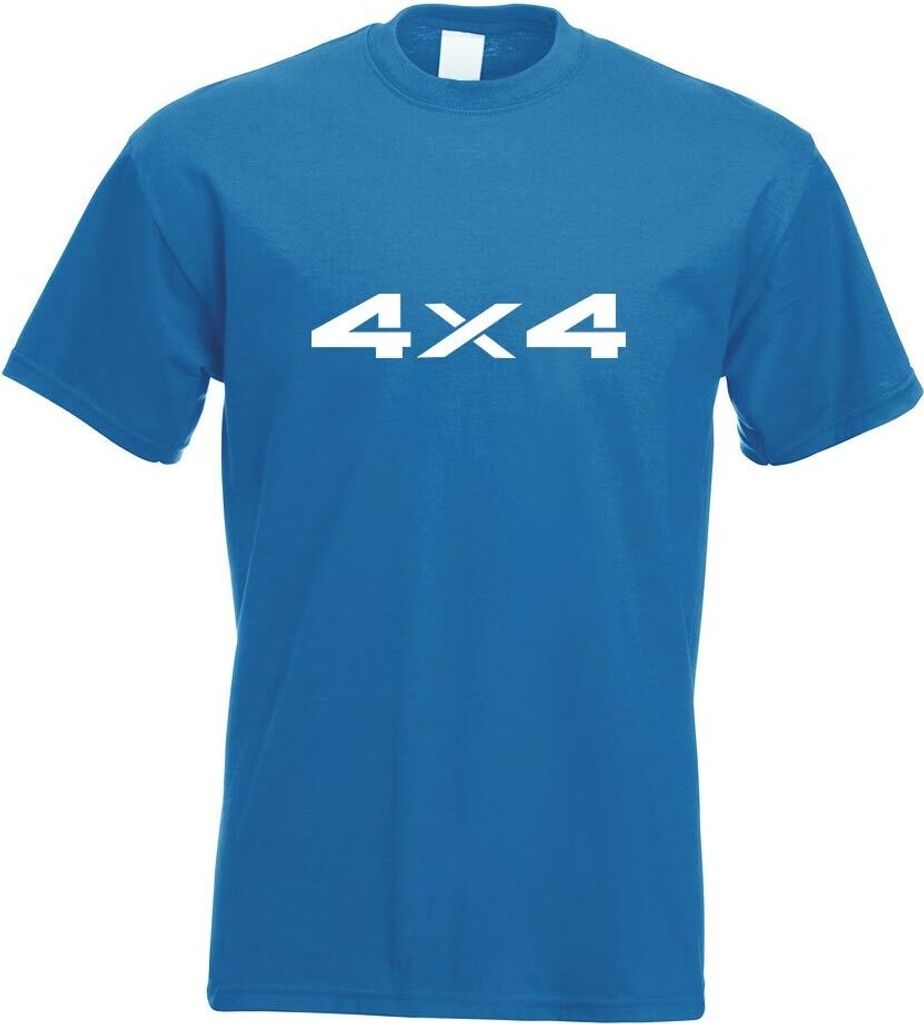 Kiwistar - T-Shirt - royal - 4 x 4 Allrad Motiv2 Herren Funshirt Bedruckt Design Sprüche Spruch Motive - mit Motiv Bedruckt - Funshirt Design - Sp...
