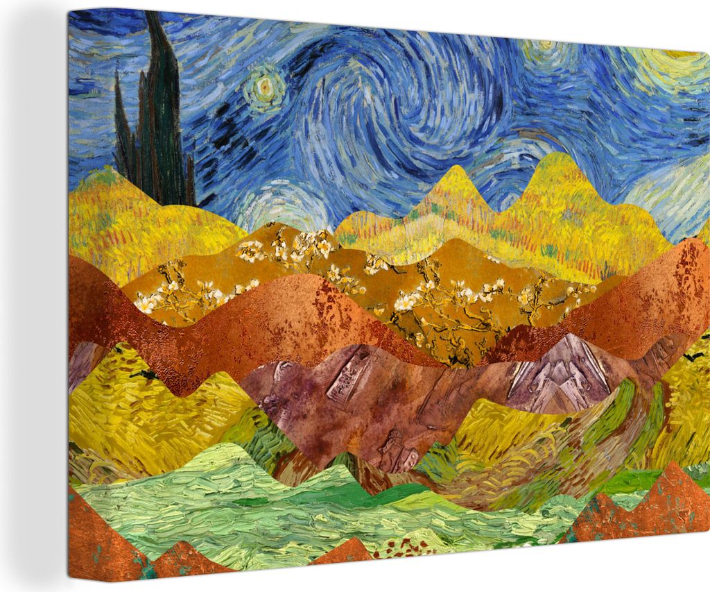 OneMillionCanvasses - Leinwandbilder - 140x90 cm, Van Gogh - Alte Meister - Malerei, Wandbilder Kunstdruck Wanddekoration - Foto auf Leinwand - G...