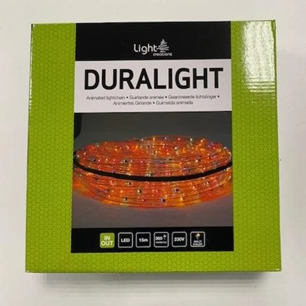 Guirlande Tube LED 15m Multicolore à Effets Lumineux et Pose Facile