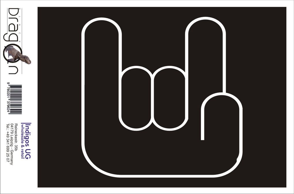 Aufkleber / Autoaufkleber - JDM / Die cut / Auto / OEM - The Shocker Hand II 210x210mm gold - Heckscheibe / Heckscheibenaufkleber