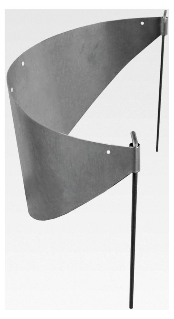 Hangpflanzschale aus Cortenstahl, biegsam, 96,5 x 34 cm - Flexible Rasenkante für Bepflanzung und Gießen ohne Erdausschwemmung mit Bodenanker - G...