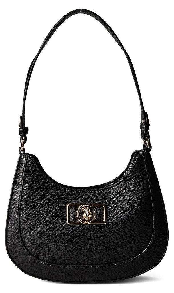 U.S. POLO ASSN. Schultertasche Handtasche Jones Chic Hobo Bag Black schwarz