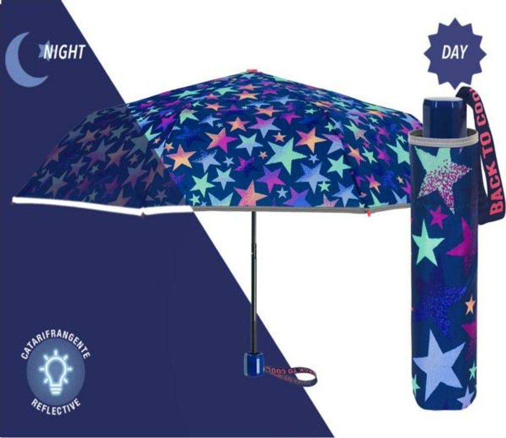 Parapluie réfléchissant pour enfants Perletti Cool Kids Image du produit 