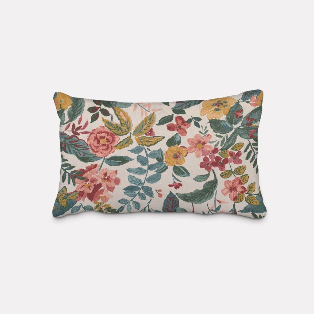 SCHÖNER LEBEN. Kissenhülle STUDIO G Panama Posy Blush bunt Produktbild 