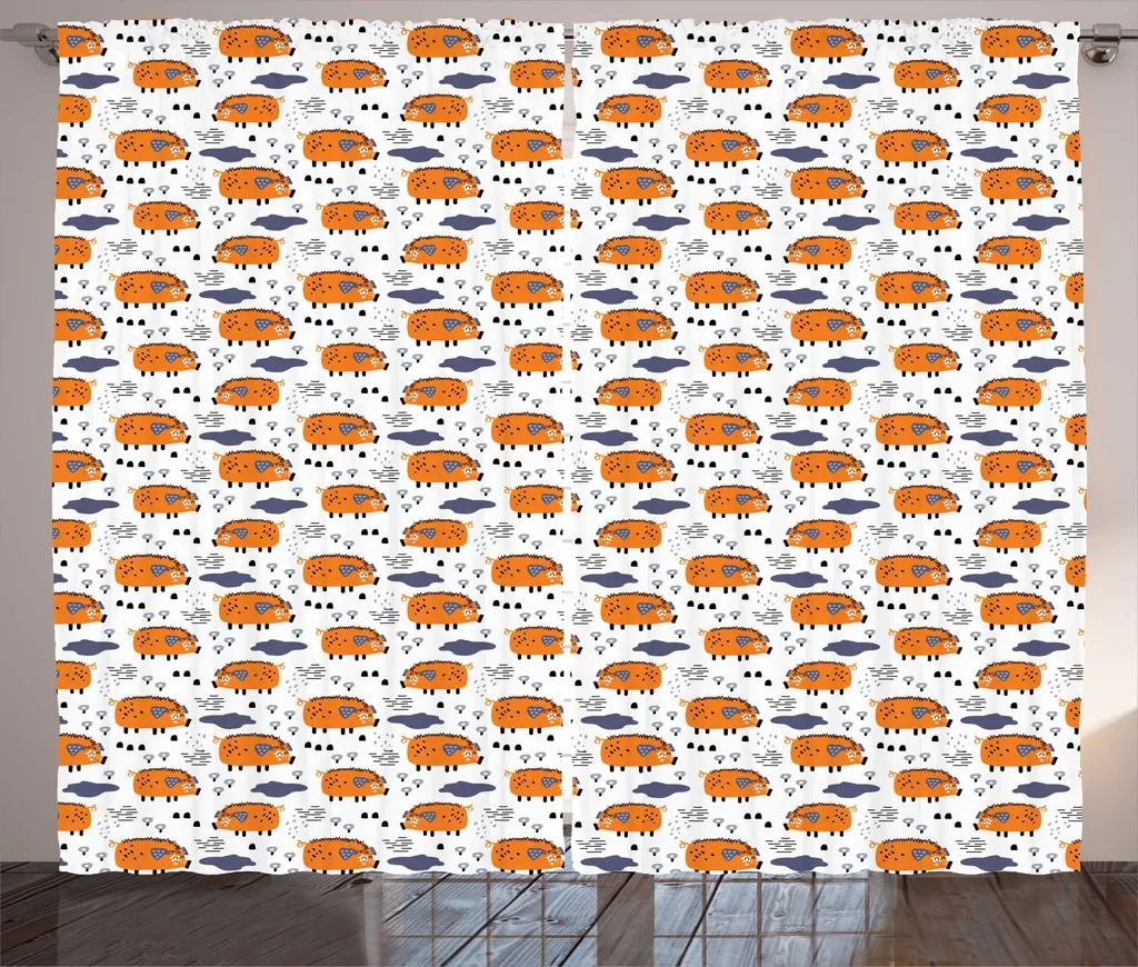 Rideau pour chambre enfant et salon Animaux Rustiques 280 x 225 cm