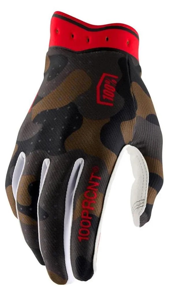 Gants Tout-Terrain 100% Itrack Multicolores Taille S pour Motocross