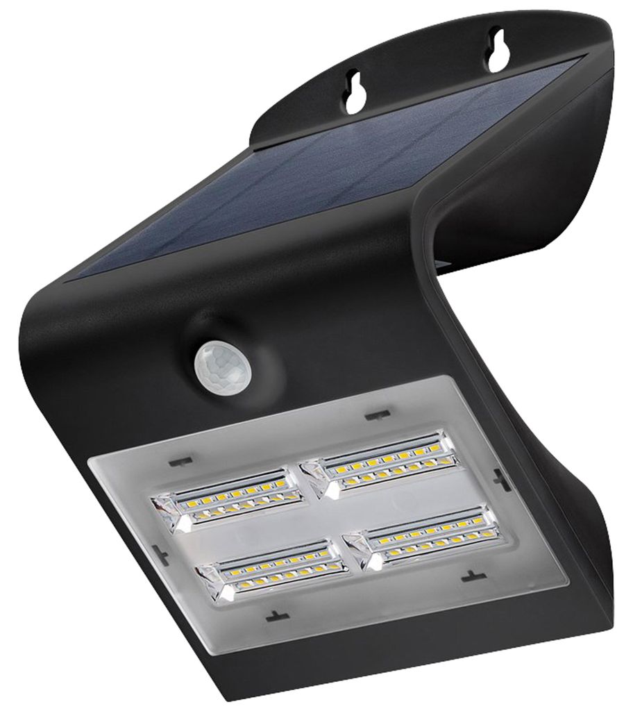 GOOBAY Solar LED-Wandleuchte mit Bewegungsmelder, 3,2 W, Produktbild 