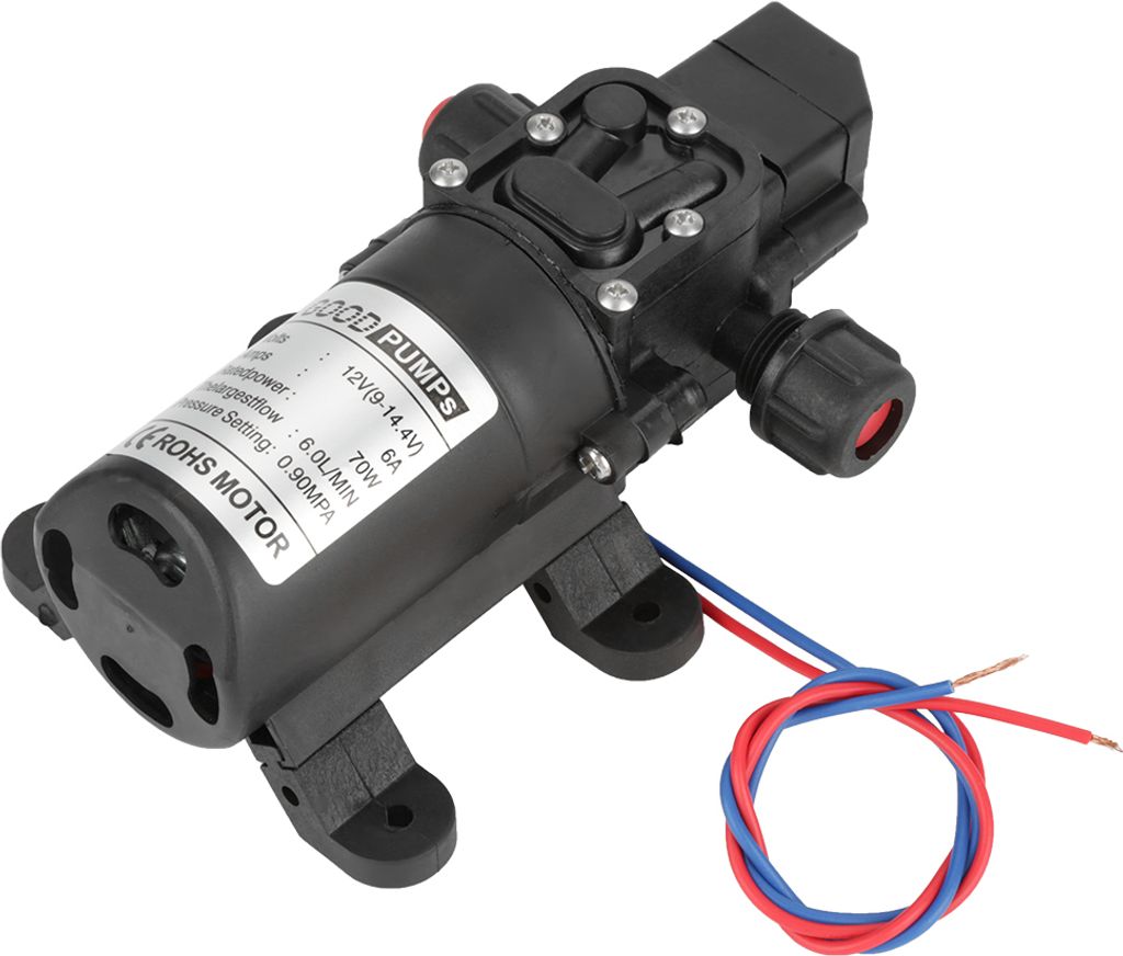 DC 12V 0,9 MPa 6L/min acqua alta pressione a membrana 70W Immagine del prodotto 