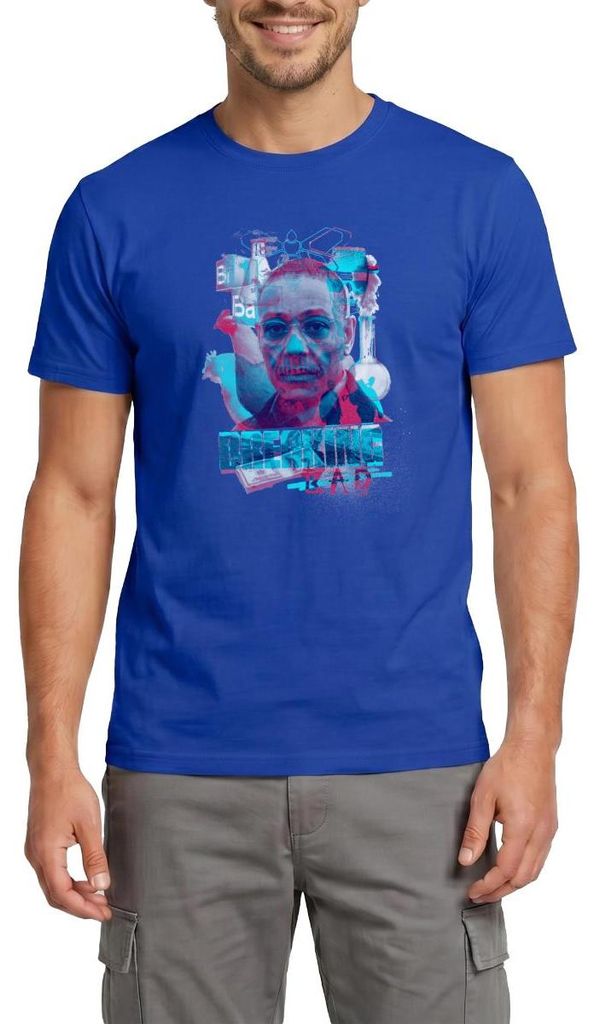 Spreadshirt Breaking Bad Gustavo Fring Männer T-Shirt, XXL, Dunkelblau