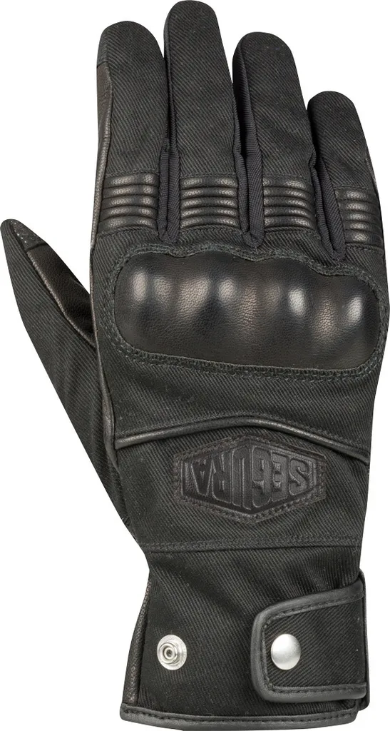 Gants de Moto Été Segura Tampico Noir Taille L - Idéal Urbain et Custom