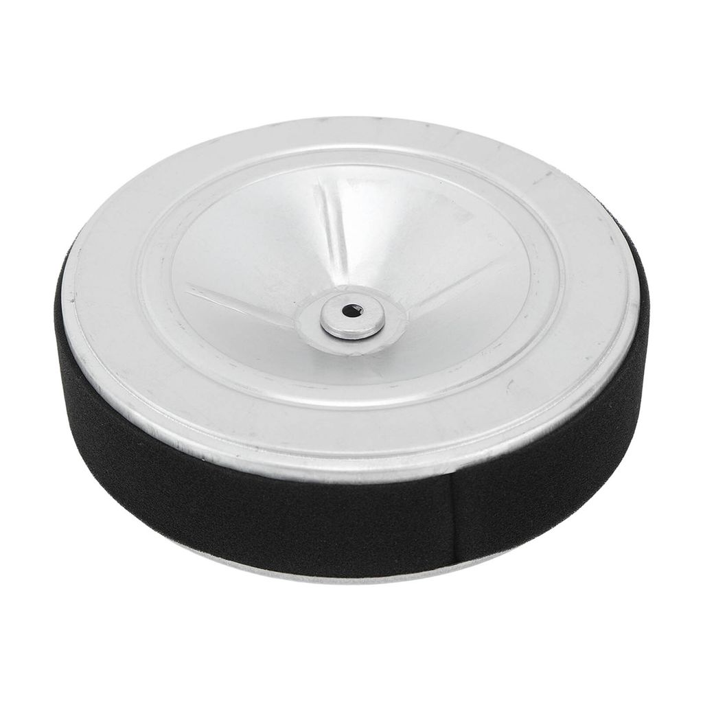 A single air filter element with a metallic top and a black foam filter element.