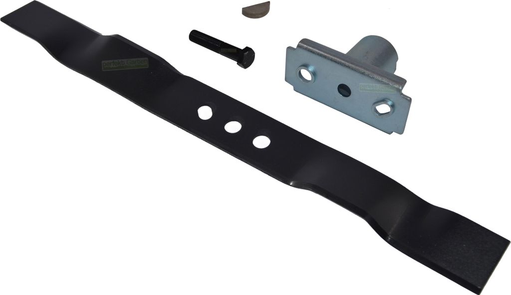 55 CM Mulchmesser + Messerhalter + Keil + Schraube für Brast Rasenmäher