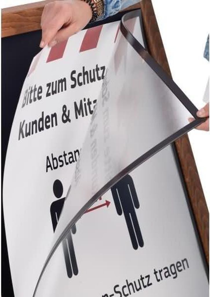 Ersatz-Magnetfolie für Holz Kundenstopper MULTI/Plus A1