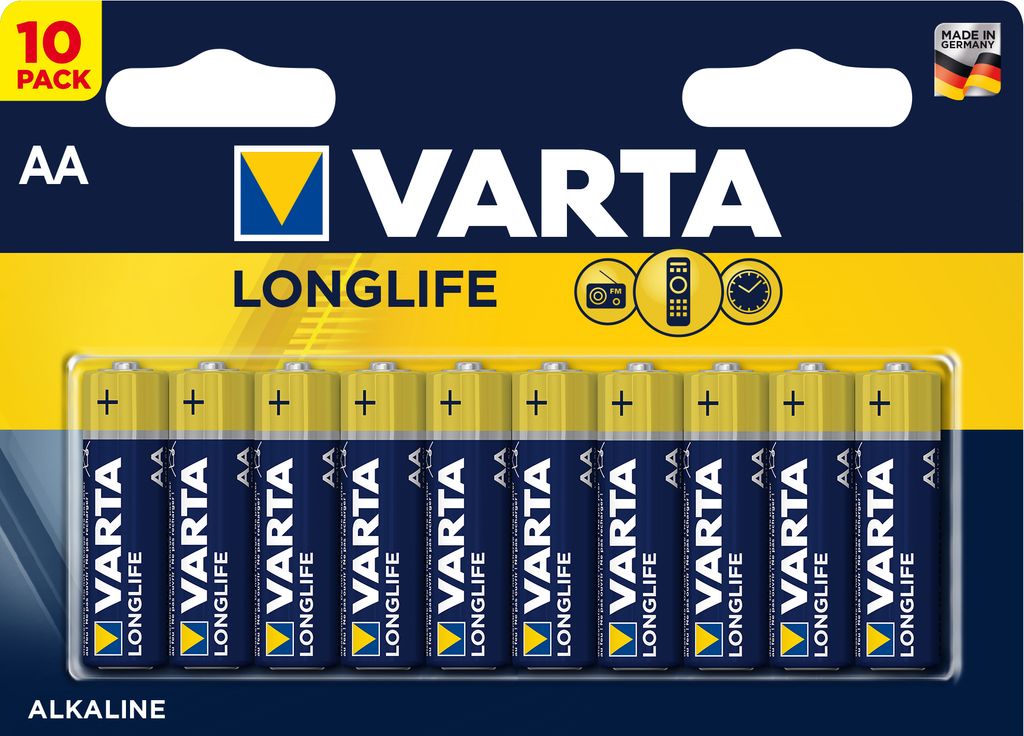 VARTA Longlife Mignon AA Batterie 10 Stück Obrázok produktu 