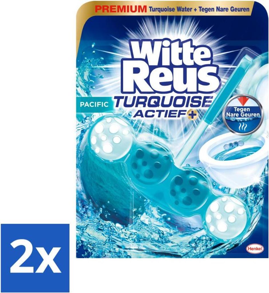 White Giant - Türkisfarbener Aktiv-Toilettenblock - 1 Toilettenblock - Vorteilspack - 2 Stücke