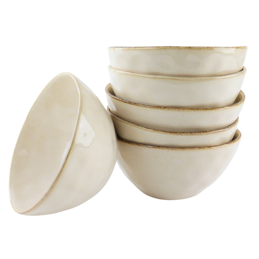 OTIX Schüsseln 6 Personen Beige 620ml Keramik MAPLE