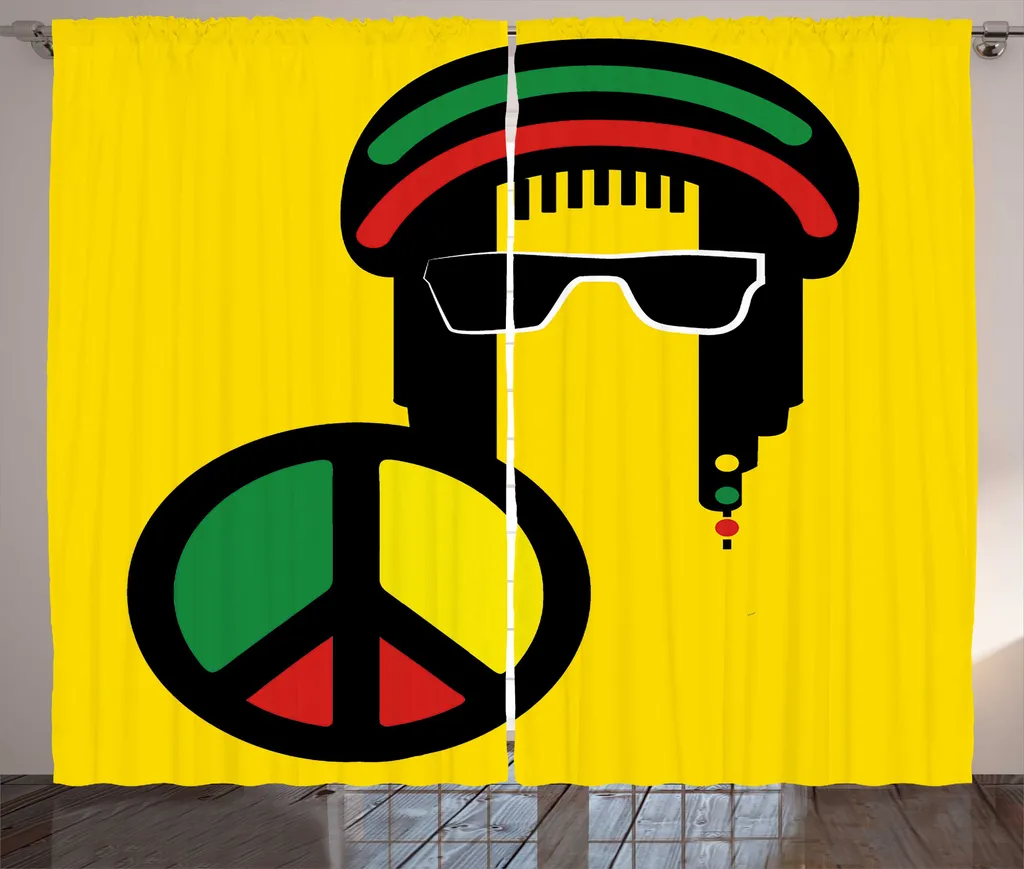 Tenda Reggae Man ABAKUHAUS 280x175 cm - Arredo Etnico Giallo e Rustico