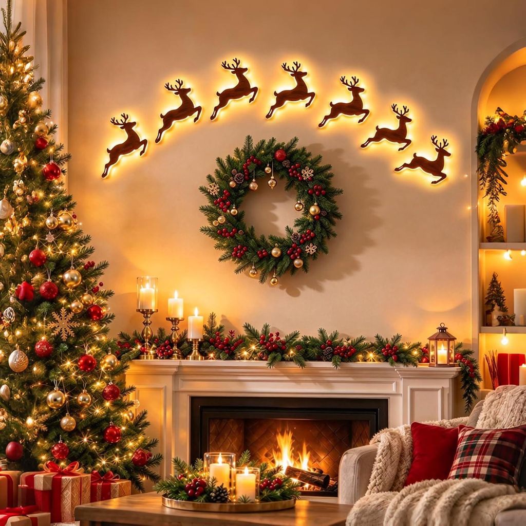 Weihnachtsdeko,3D Selbstklebende Weihnachtliche Produktbild 