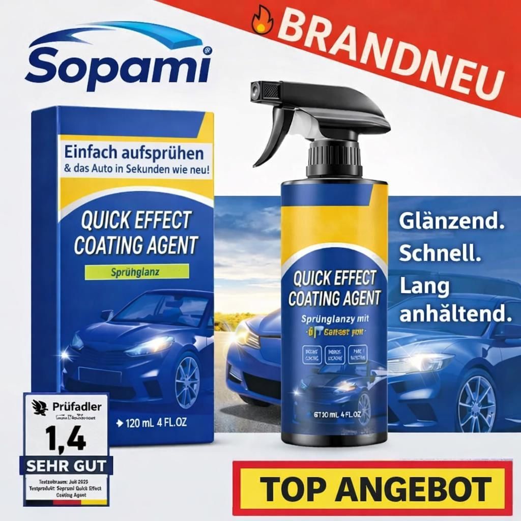 Sopami Quick Effect Coating Agent Spray Autolackspray mit Schnelleffekt!