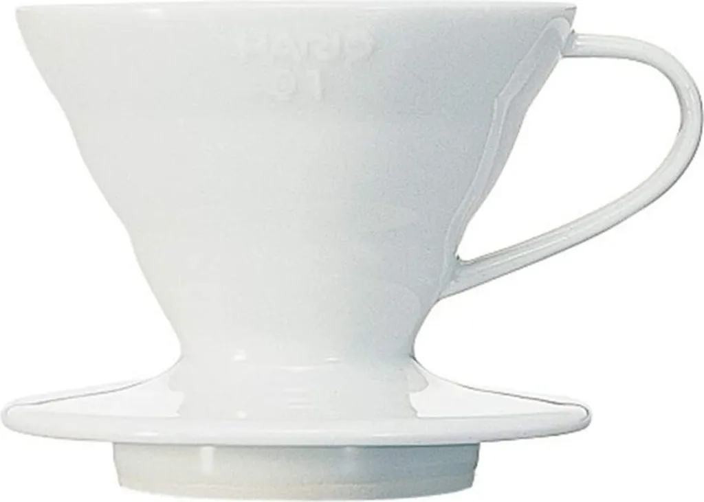 Dripper Café V60 Porcelaine Hario VDC-01W Blanc pour Extraction Manuelle