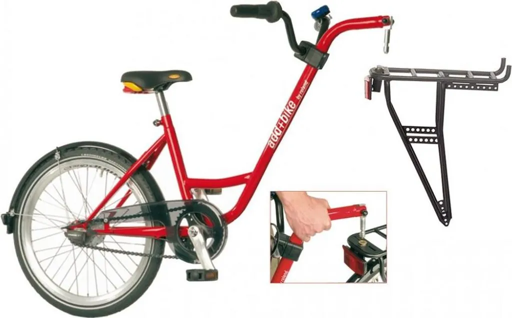 Vélo Suiveur Enfant Roland Add+Bike 20 Pouces Rouge pour Balade Vélo