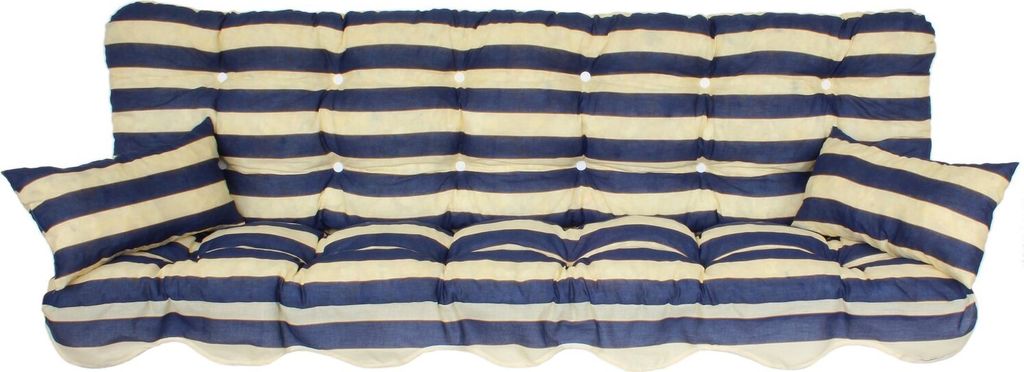 Polsterauflage Hollywoodschaukel Modell blau-gelb Modell 710150